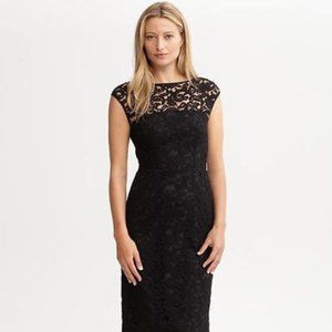 Banana Republic BR Monogram black lace dress